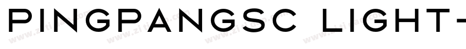 pingpangsc light字体转换